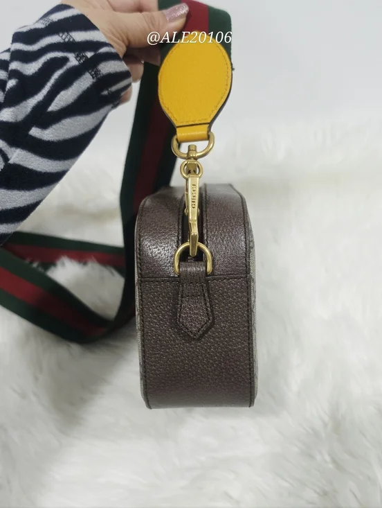 Gucci Supreme Camera Messenger Bag Brown GG Canvas Crossbody Unisex - Picture 10 of 16